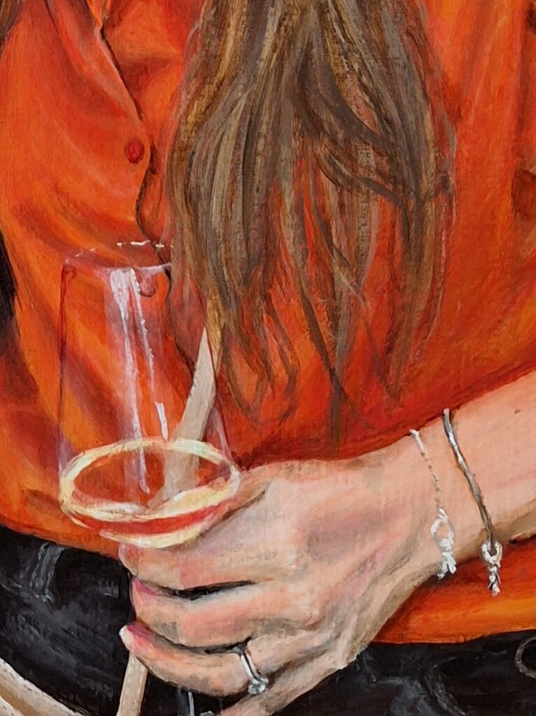 Koningsdag - details of hand and hair